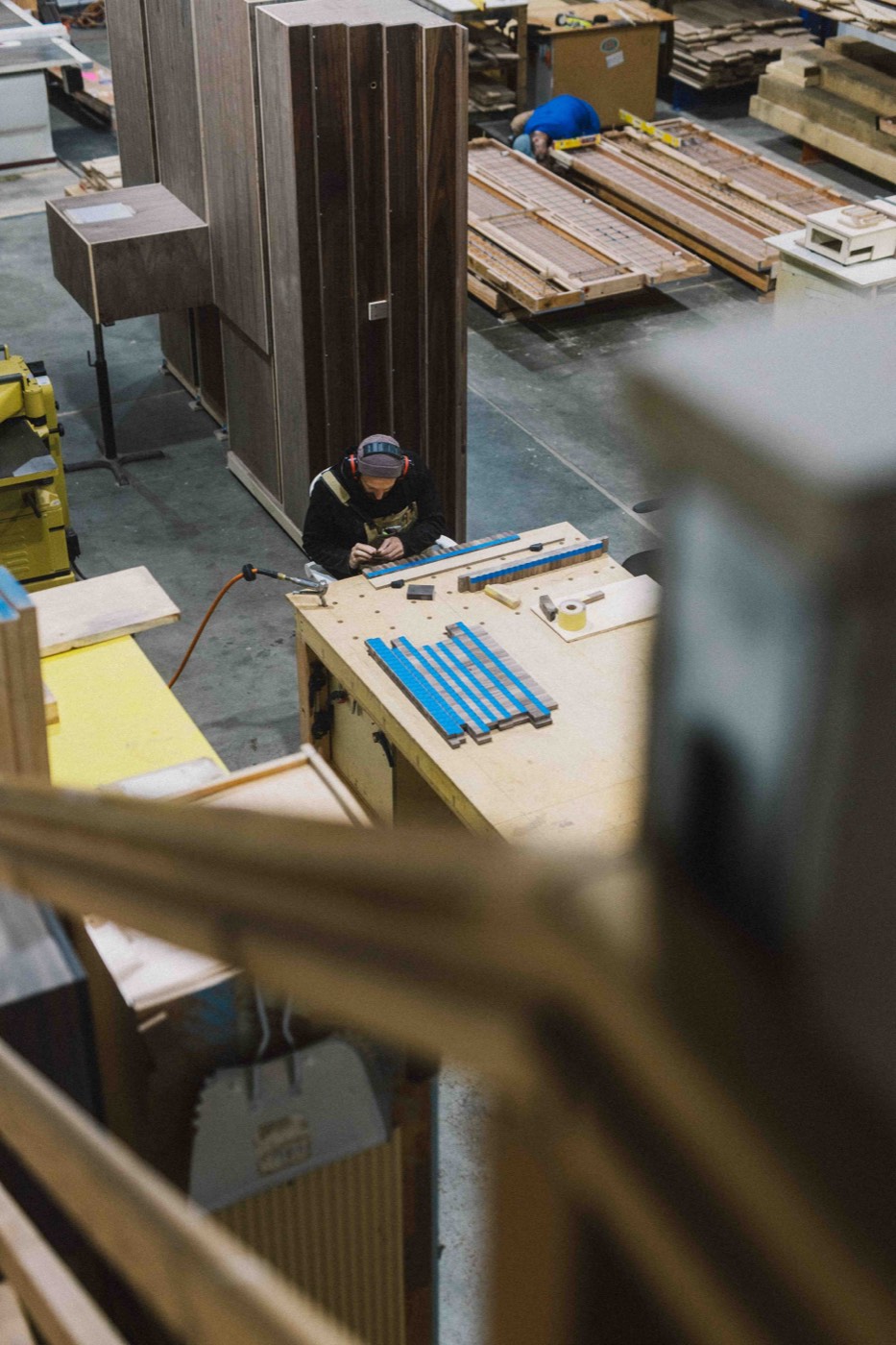 Elevated warehouse view