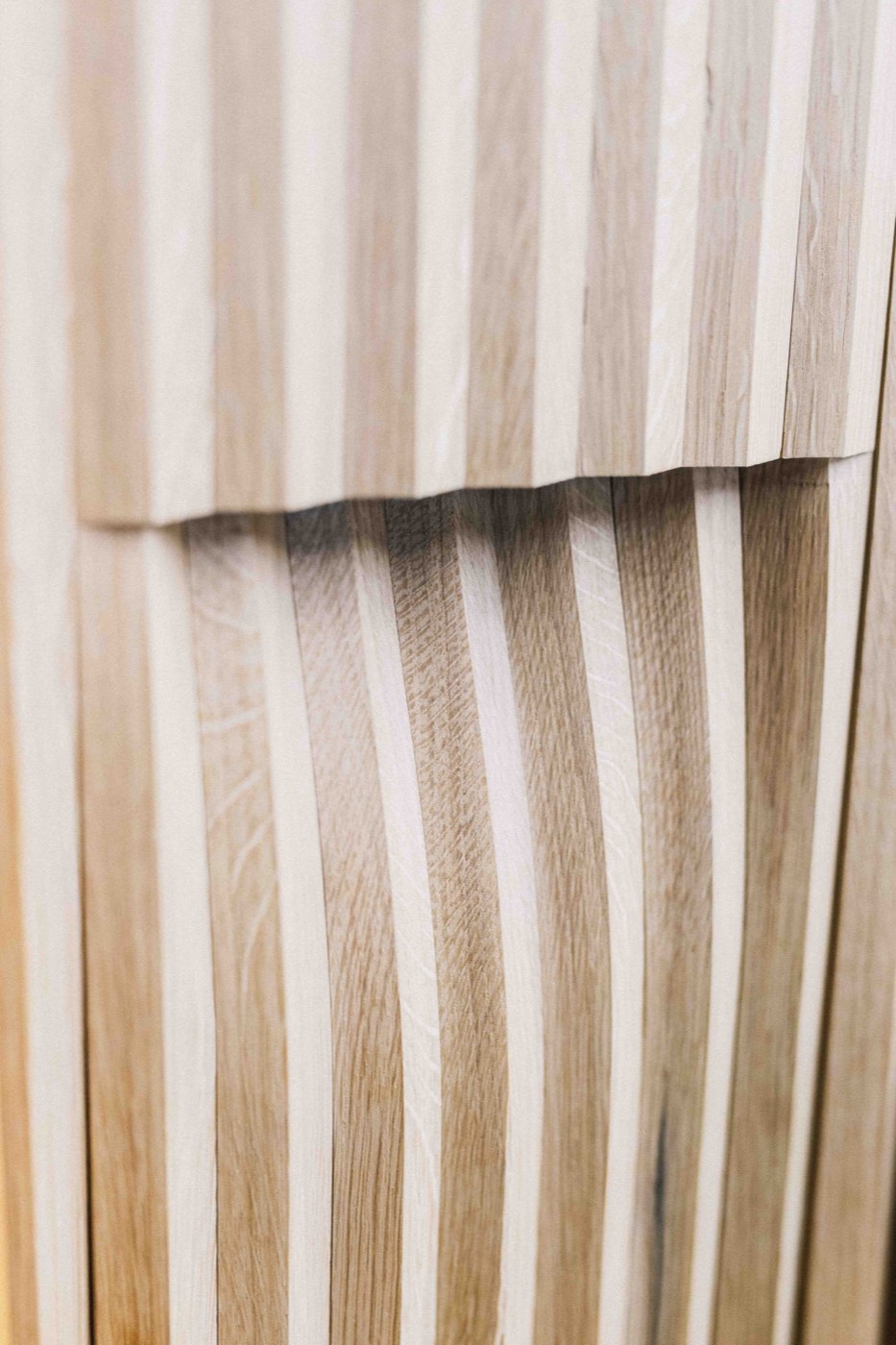 Wood slat detail